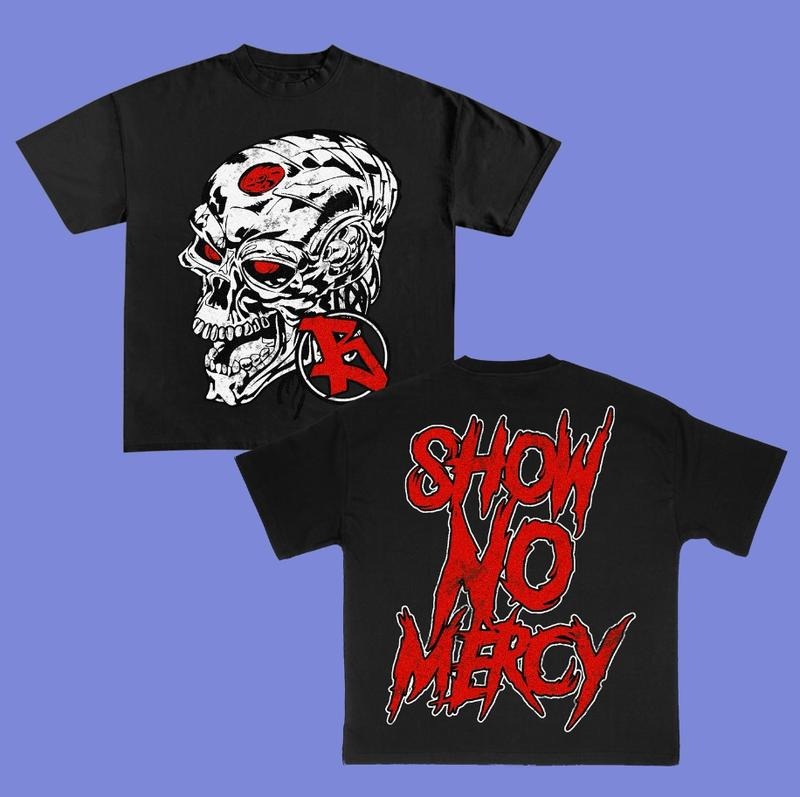 Big Face Show No Mercy Graphic T Shirt Hip Hop Streetwear Y2k Fashion Hoodie, Sweatshirt | GrindPrints.com