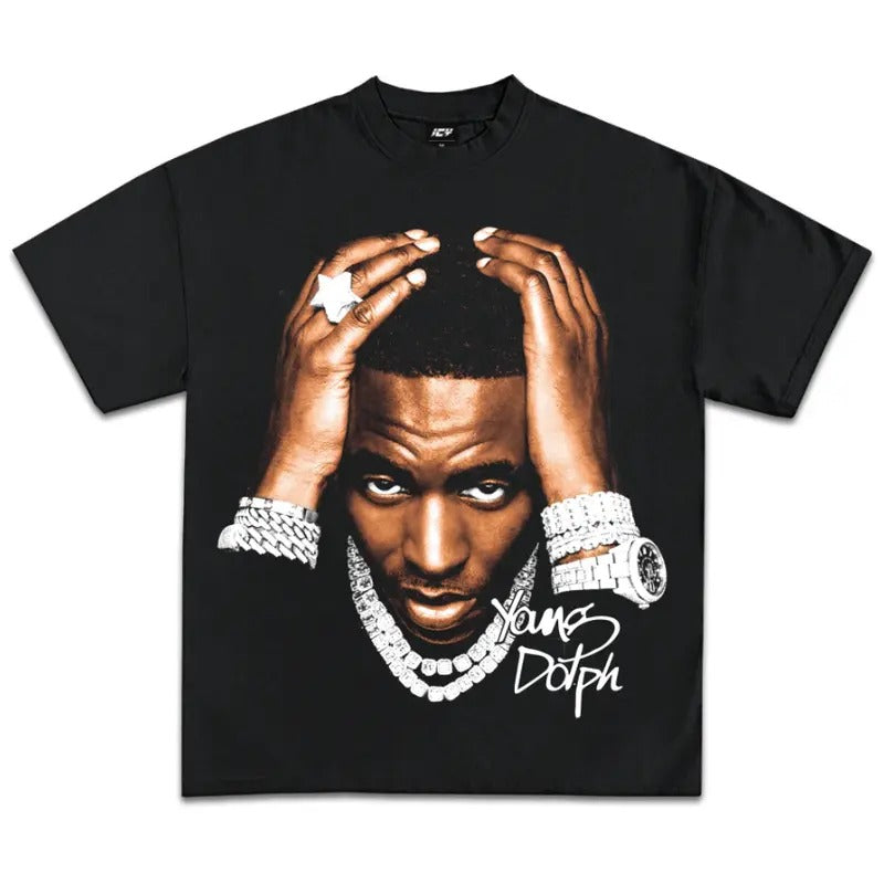 Big Face Y Dolphh Jumbo Graphic T-Shirt Hoodie, Sweatshirt | GrindPrints.com