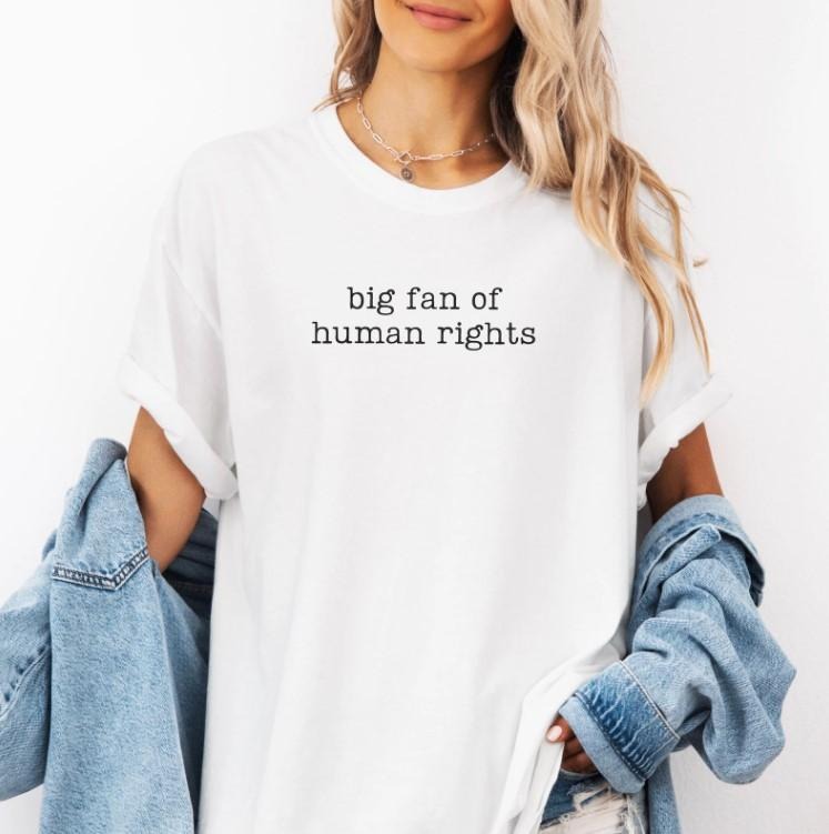 Big Fan Of Human Rights Shirt, Equality Tee, Social Justice Shirt, Political Protest Shirt, Activist Tee Hoodie, Sweatshirt