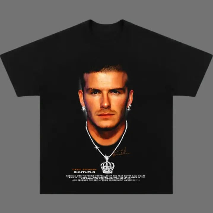 Big Head David Beckham T-Shirt, David Beckham Vintage Tee, Unisex Soccer Shirt, Sweatshirt, Graphic Tees, Menswear...