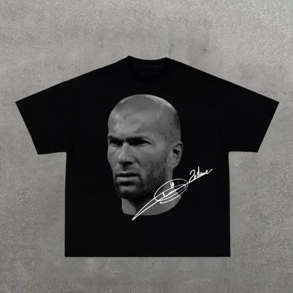 Big Head The Zidane T-Shirt, Zidane Vintage Tee, Unisex Soccer Shirt, Sweatshirt, Graphic Tees, Menswear Womenswear...