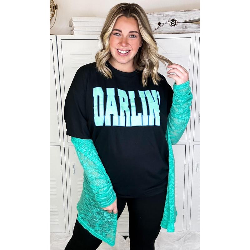 Big Letter DARLIN T-Shirt Hoodie, Sweatshirt | GrindPrints.com