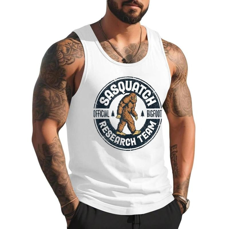 Bigfoot Research Team Retro Vintage Sasquatch Tank Top Cotton Size S 3XL T-Shirts, Hoodie, Sweatshirt