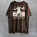 Bigfoot Ufo Retro 90s Shirt, Sasquatch Tee, Funny Bigfoot Tee, Hiking, Yeti, Monster, Alien, Cool Unisex Shirt Hoodie,...