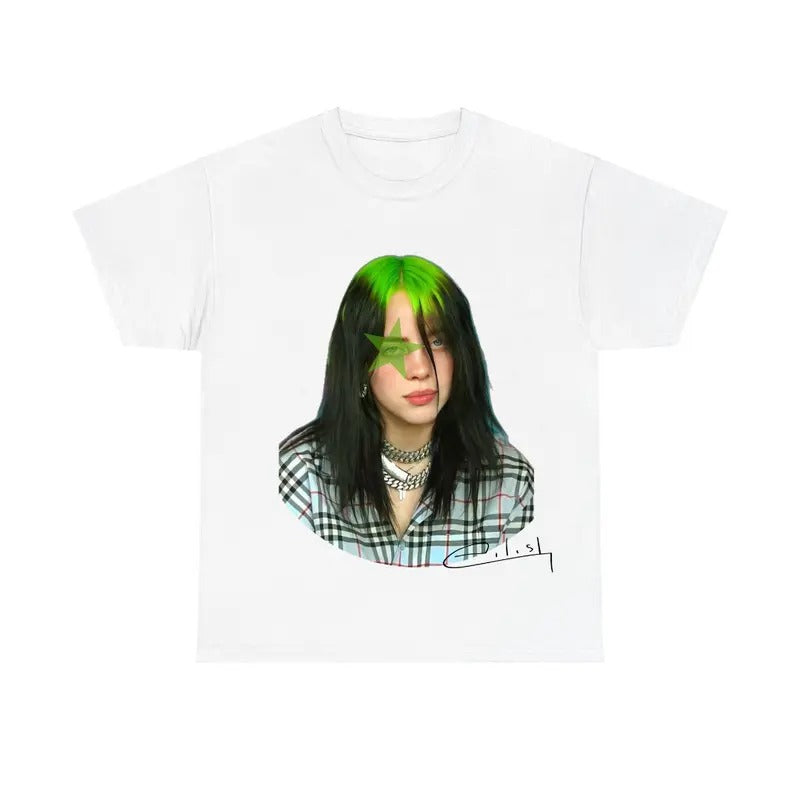Billieee Green Star Shirt, Tour 2025 Fan Tee Hoodie, Sweatshirt | GrindPrints.com