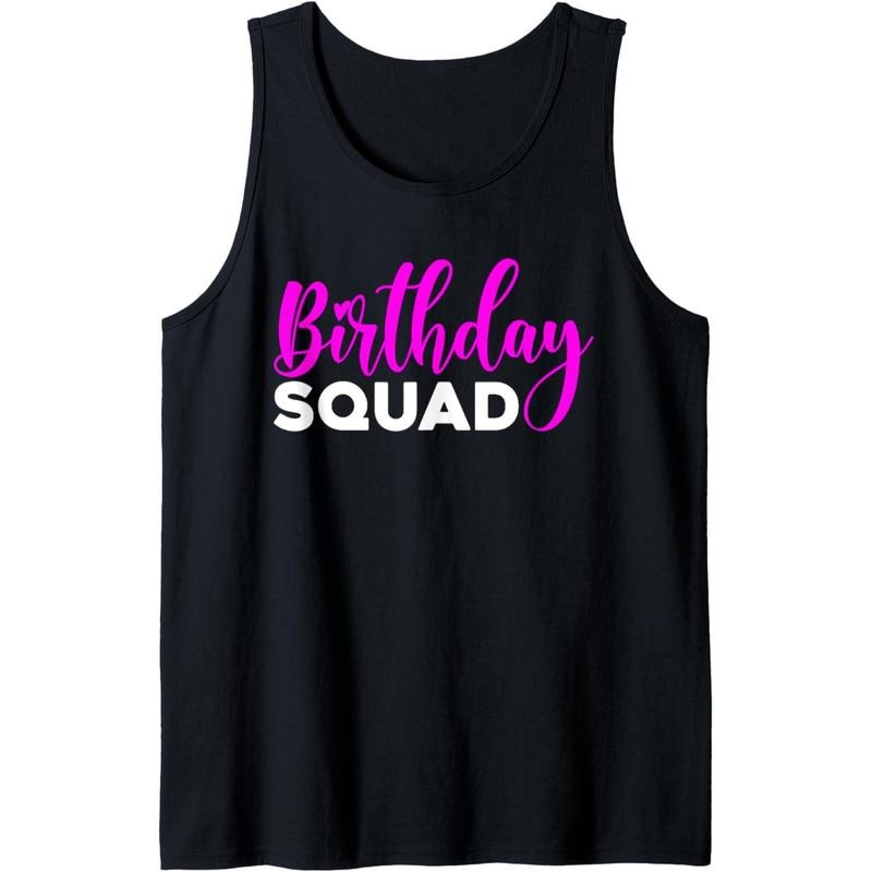 Birthday Squad Birthday Party Tank Top MADE IN USA T-Shirts, Hoodie, Sweatshirt | GrindPrints.com