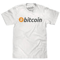 Bitcoin Cryptocurrency Logo T-Shirt - White Hoodie, Sweatshirt | GrindPrints.com