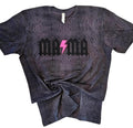 Black & Pink Puff "Lightning" MAMA Adult Black Reptile T-Shirt Womenswear Hoodie, Sweatshirt | GrindPrints.com
