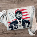 Black & Red Trump 45 47 Sweatshirt T-Shirts, Hoodie | GrindPrints.com