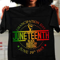 Black American Freedom Emancipation Day Unisex T-shirt, Juneteenth 1865 BLM Tee, 100% Cotton Top For Men and Women...
