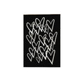Black And White Wall Art, Trendy Art Prints, Aesthetic Poster, Hearts Wall Art, Preppy Dorm Trendy Art Print, Funky...