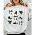 Black Cat, Coquette Ribbons and Bows, Halloween, Cute, Girly, Autumn, Fall Sweatshirt T-Shirts, Hoodie | GrindPrints.com