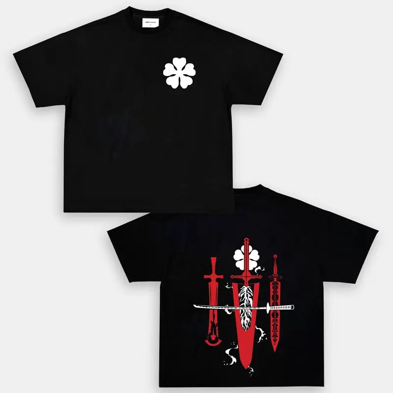 Black Clover 5, Anime shirt, Unisex Crewneck Basic T-Shirt T-shirt Hoodies & Sweatshirts | GrindPrints.com