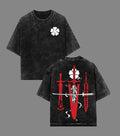 Black Clover 5, Anime shirt, Unisex Crewneck Basic Washed Tee Unisex Oversize Anime Manga Washed Heavyweight Cotton...