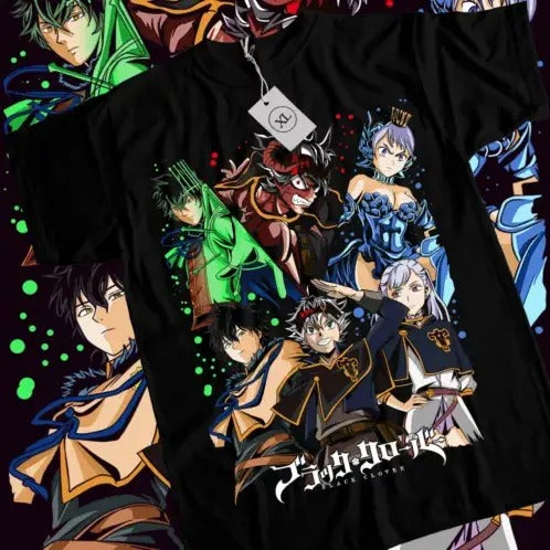 Black Clover Asta Yuno T-shirt Comic,Bull,Magic,Demon,Yami,Anime Shirt All Size Hoodie, Sweatshirt | GrindPrints.com