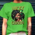 Black Girl Lucky Charm Tee, Black Girl St. Patrick’s Day Shirt, Black Girl Magic Tee, Lucky Women St Patrick Day Gift...