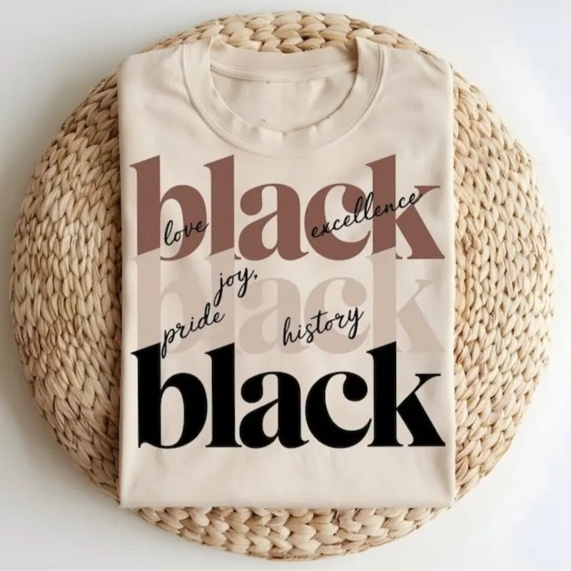 Black History Love Joy Excellence Pride Shirt, Black History Month Sweater, African American Tee Hoodie, Sweatshirt