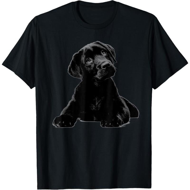 Black Lab Puppy Dog Shirt Graphic Tees Men - Dog Mom Shirt T-Shirt  made in usa Hoodie, Sweatshirt | GrindPrints.com