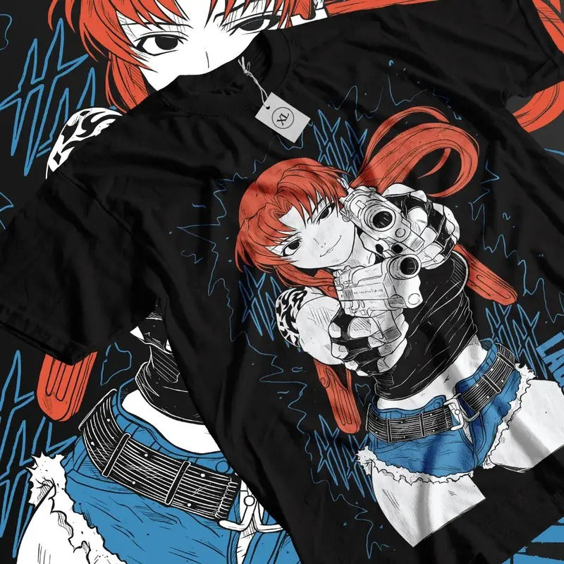 Black Lagoon Revy Manga Strip Girl Anime Manga Shirt All Sizestyle{N002}2 T-Shirts, Hoodie, Sweatshirt