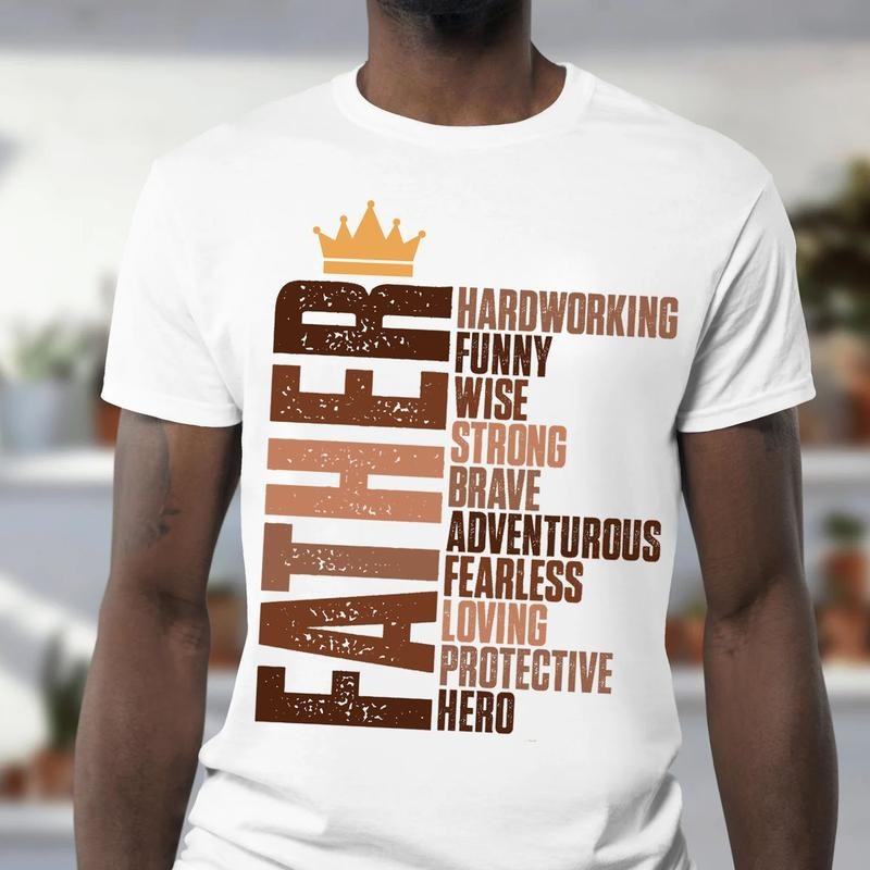 Black Melanin Father Best Dad Ever Words Shirt, Funny Dad Quotes, Retro Father's Day Gift, Dad Shirt Gift Idea Hoodie,...