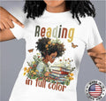 Black Power Tee, Reading in Full Color Shirt, Readers, Reading, African American, BLM, Black People, Black Women, Unisex...