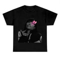 Black SZA Pink Star Tee Shirt - Men's Casual Streetwear Top - Cotton Hoodie, Sweatshirt | GrindPrints.com