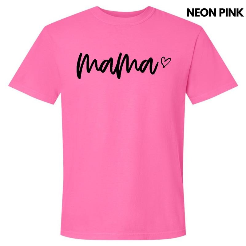 Black Simple Mama Comfort Colors T-Shirt Hoodie, Sweatshirt | GrindPrints.com