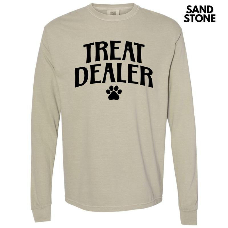Black Treat Dealer Long Sleeve Comfort Colors T-Shirt 'NLB' Hoodie, Sweatshirt | GrindPrints.com