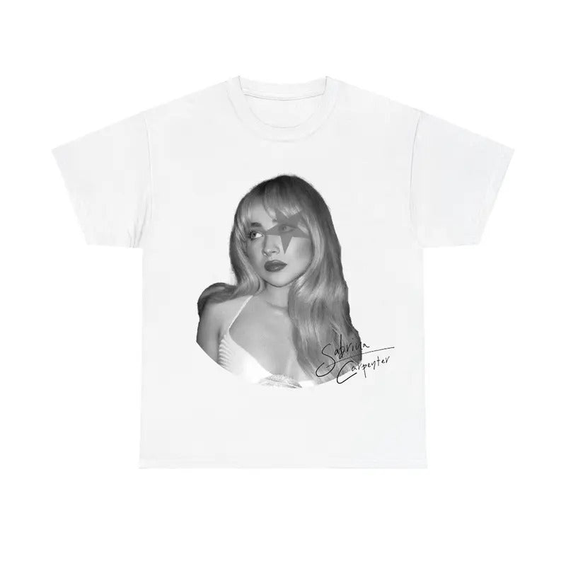 Black White Sabrinaaa Star Tee, Summer Tour 2025 Shirt Hoodie, Sweatshirt | GrindPrints.com