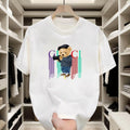 Black or white, this trendy T - shirt with a camera