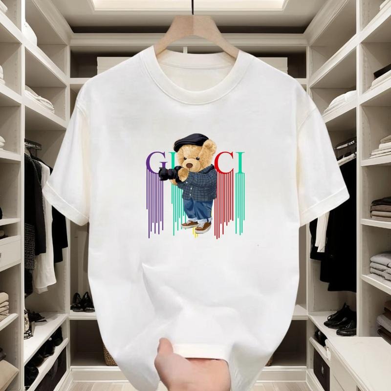 Black or white, this trendy T - shirt with a camera