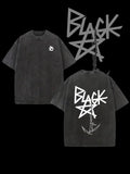 Blackstar X Chain Scythe - Soul Eater Oversize T-Shirt T-shirt Wash, Cotton 100%, Anime Blackstar Hoodie, Sweatshirt