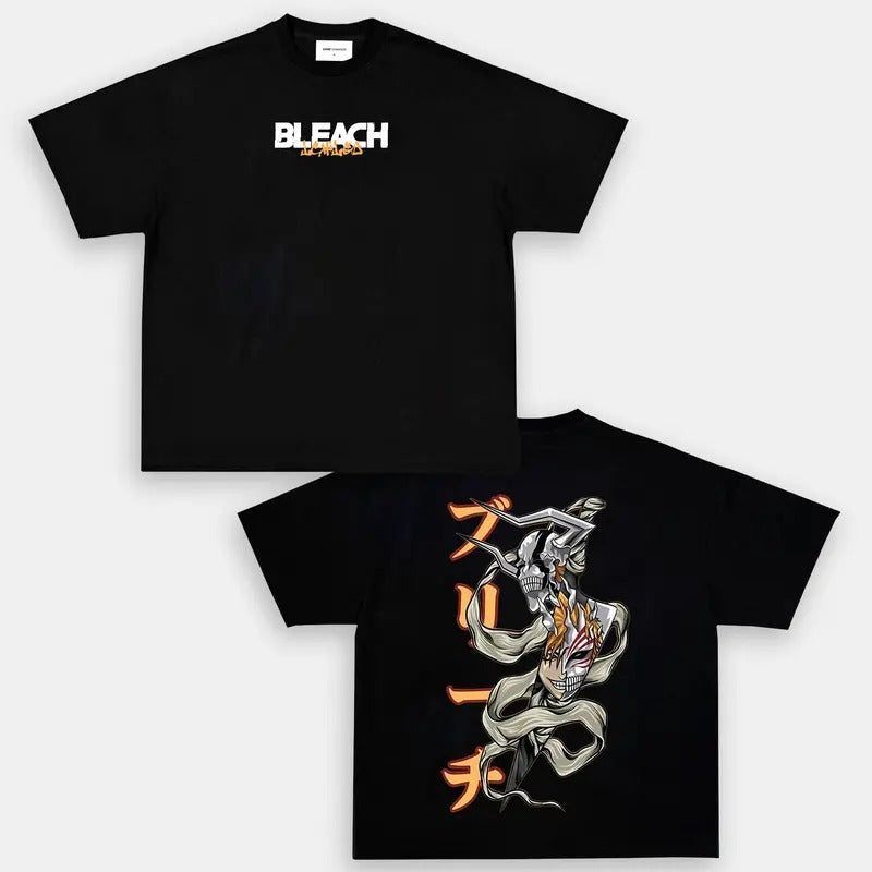 Bleach Shirt Ichigo Shinigami Form, Vintage Oversized Anime Shirt, Anime Manga Shirt, Cotton Shirt For Gym, Cotton...