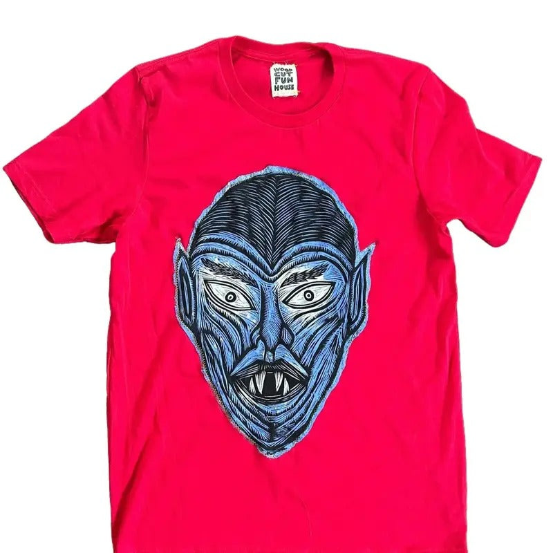 Bleached Eyesl  Hand printed Woodcut Appliqued T Shirt Cotton Menswear graphic tees Hoodie, Sweatshirt | GrindPrints.com