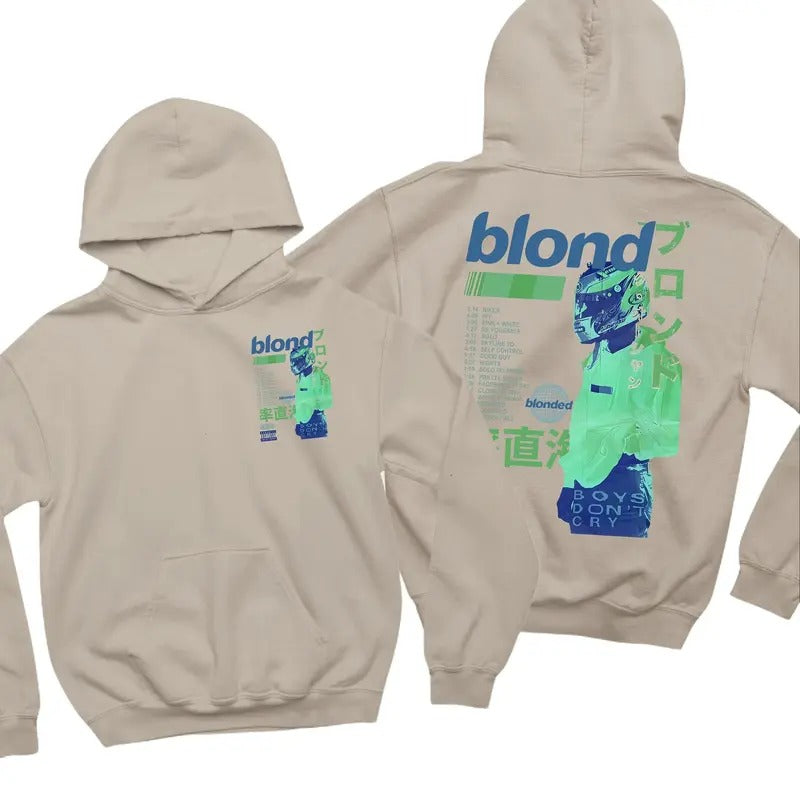 Blond Hoodie, Frank Blond Vintage 90s Style Graphic Hoodie, Blond T-shirt, Blond Sweatshirt Classic | GrindPrints.com