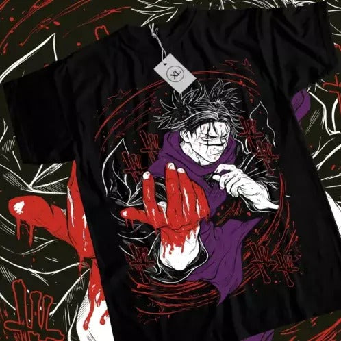Bloody Choso T-Shir Japanese Manga Jujutsu Kaisen Horror Anime Gift Black Shirt Hoodie, Sweatshirt | GrindPrints.com