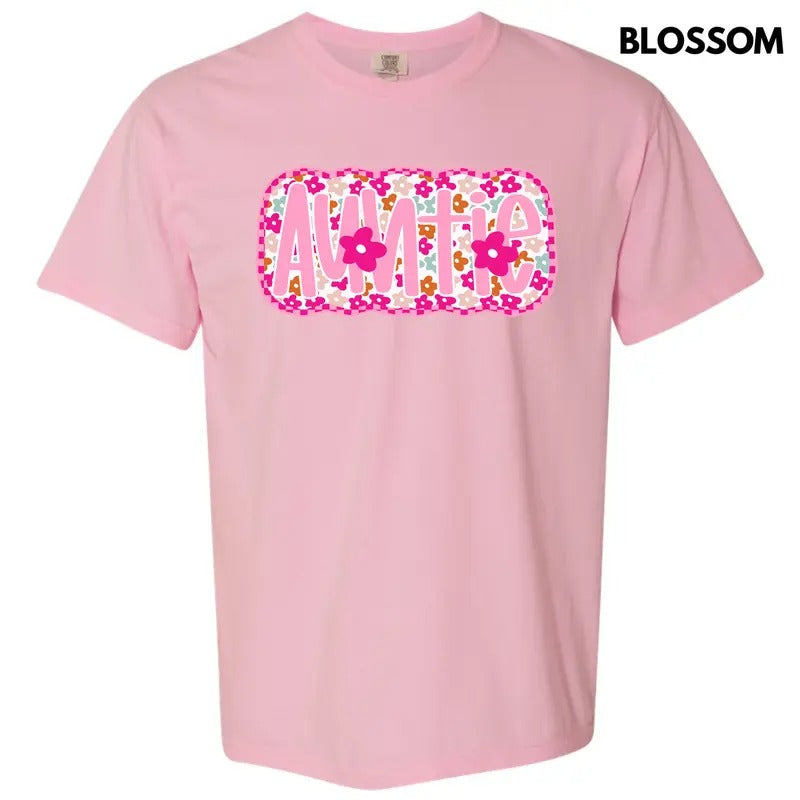 Bloom Auntie Comfort Colors T-Shirt 'NLB' Hoodie, Sweatshirt | GrindPrints.com