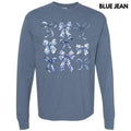 Blue Bow Coquette Collage Long Sleeve Comfort Colors T-Shirt 'NLB' Hoodie, Sweatshirt | GrindPrints.com