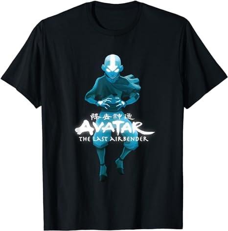 Blue Monochromatic Aang The Last Airbender T-Shirt Menswear Top  Underwear  Tshirt Hoodie, Sweatshirt | GrindPrints.com