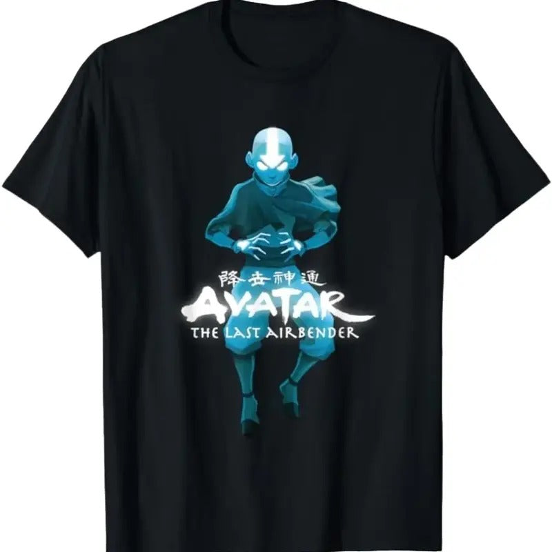 Blue Monochromatic Aang The Last Airbender T-Shirt Menswear Top Underwear Streetwear Hoodie, Sweatshirt | GrindPrints.com