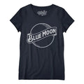 Blue Moon Logo Women's Scoopneck T-Shirt - Navy Hoodie, Sweatshirt | GrindPrints.com