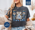 Blue Nutcracker Christmas Shirt Comfort Colors Holiday Tshirt, Women's Holiday Tee Hoodie, Sweatshirt | GrindPrints.com