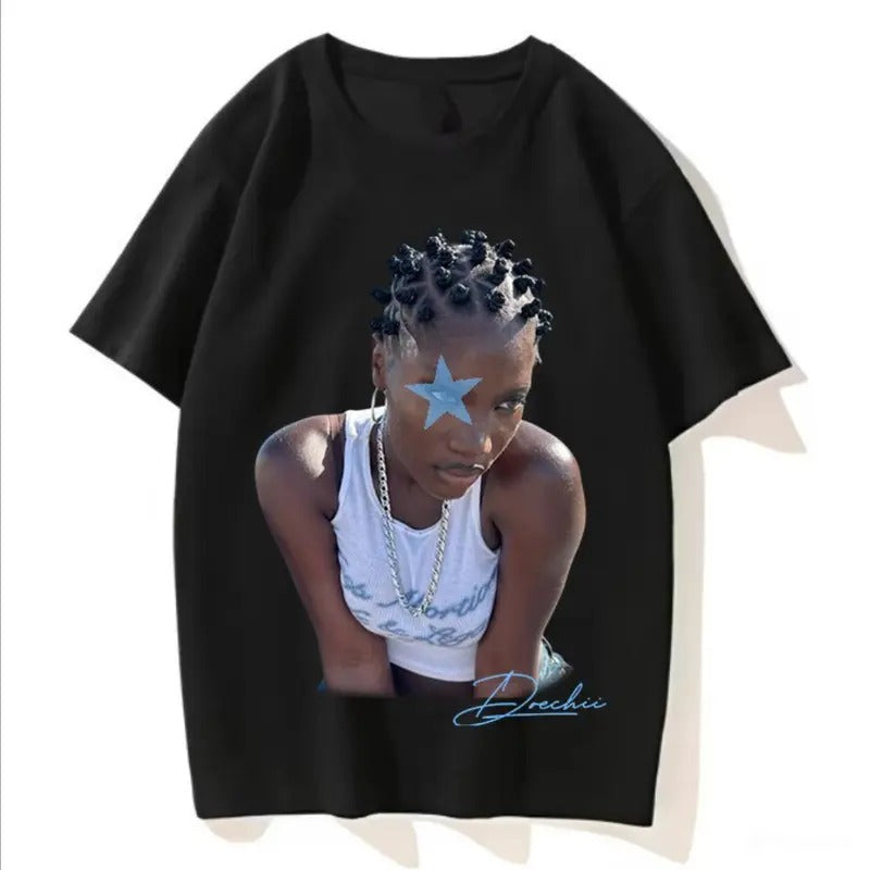 Blue Star Doechii Concert Black T-Shirt, Fans Gift Hoodie, Sweatshirt | GrindPrints.com