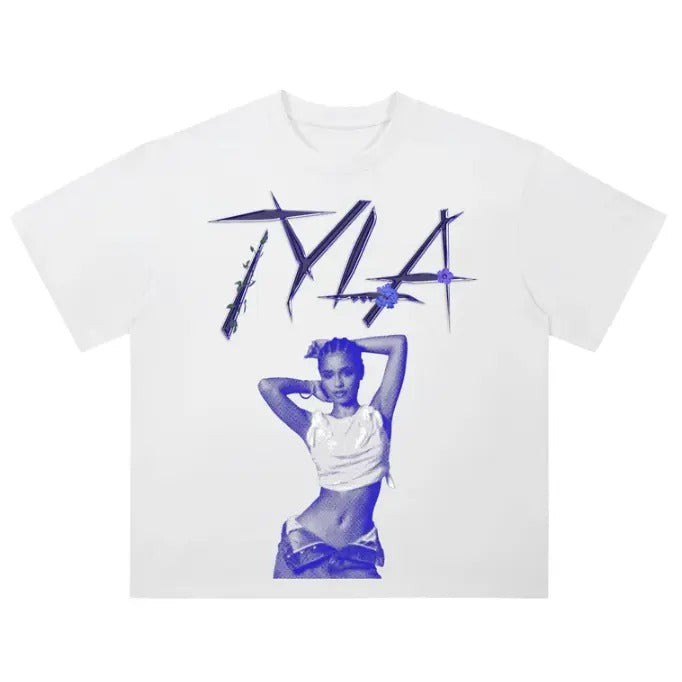 Blue Tyla T-Shirt, Tyla Music Gift, Gifts Fans Shirt Hoodie, Sweatshirt | GrindPrints.com