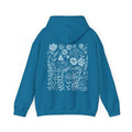 Blue Wildflower Hoodie Flower Hoodie Cute Womens Hoodie Oversized Hoodie Baby Blue Hoodie Plant Hoodie Granola Girl...
