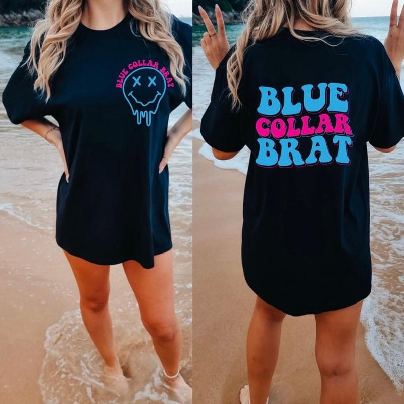 Blue collar brat T-shirt Hoodie, Sweatshirt | GrindPrints.com