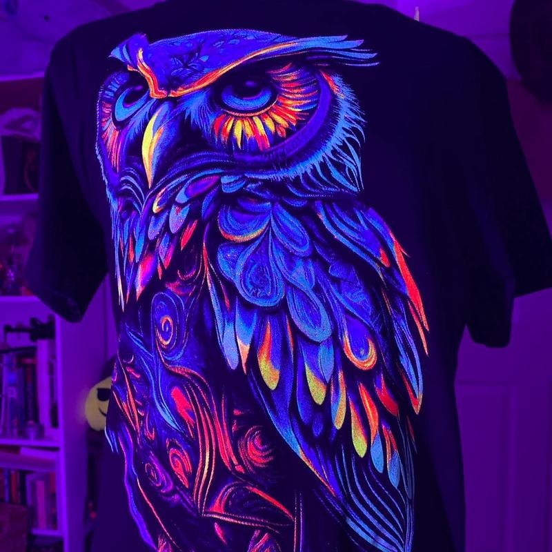 Blue owl T-shirts Cotton Black Hoodie, Sweatshirt | GrindPrints.com