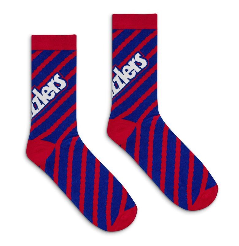 Twizzlers Retro Candy Logo Striped Crew Socks - Red/Blue T-Shirts, Hoodie, Sweatshirt | GrindPrints.com