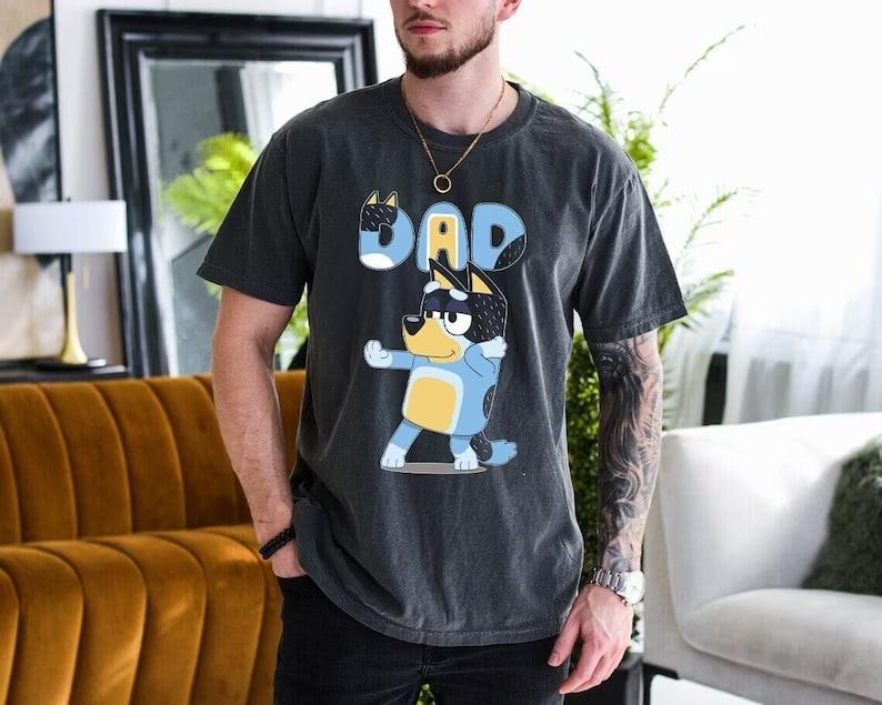 Bluey Bandit Dad Shirt, Cool Dad Club Shirt, Bluey Dad Shirt, Bluey Bingo Family Shirt, Bluey Family Shirt, Dad Birthday...