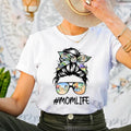 Bluey Mom Life Shirt Mom Bluey Messy Bun Mom Bluey Hair Tie Sunglasses Shirt Bluey Mama Shirtstyle{N002}2 T-Shirts, Hoodie, Sweatshirt